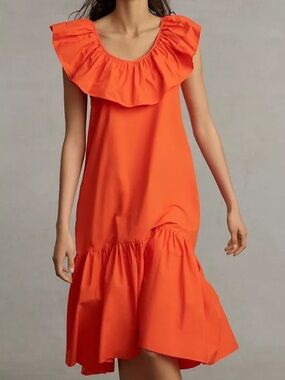 Whit Two Flouncy Ruffle Maxi Dress Sz XS